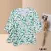 A1500-Áo Tencel Hình Bướm Xẻ Vạt